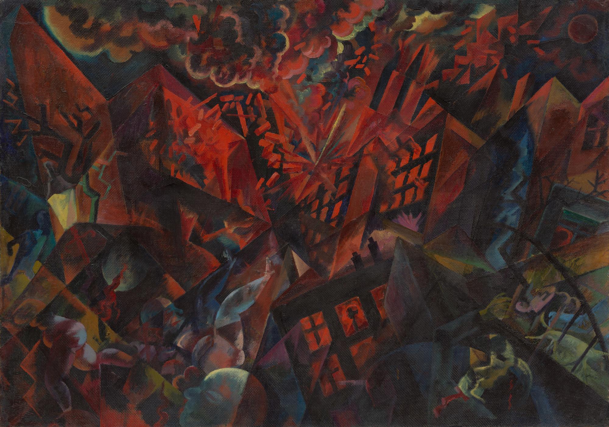 George Grosz | Explosión [1917]